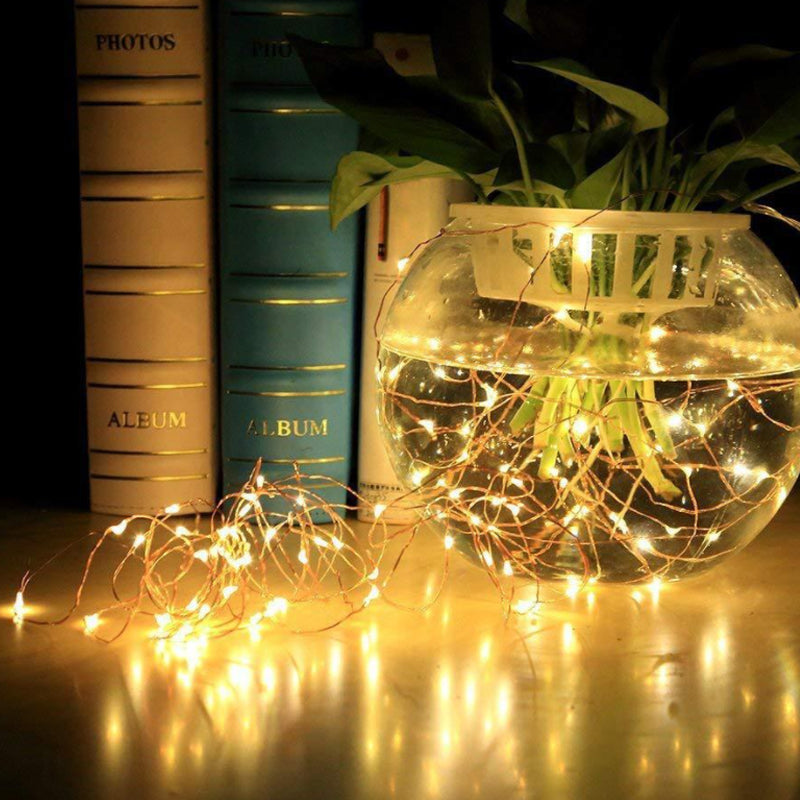 Mini Fiery Solar String Lights ā 100 LED Firefly Glow