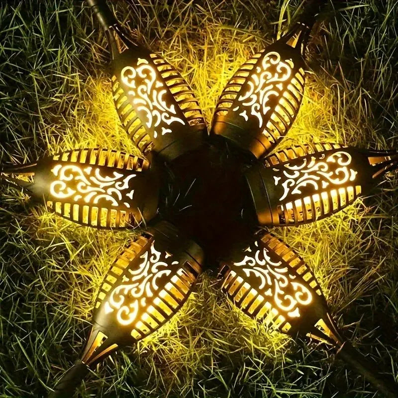 Solar Flame Outdoor Garden Lamp