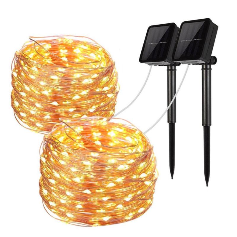 Mini Fiery Solar String Lights ā 100 LED Firefly Glow