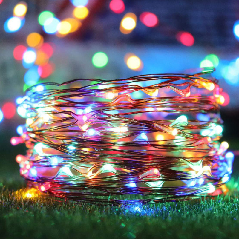 Mini Fiery Solar String Lights ā 100 LED Firefly Glow