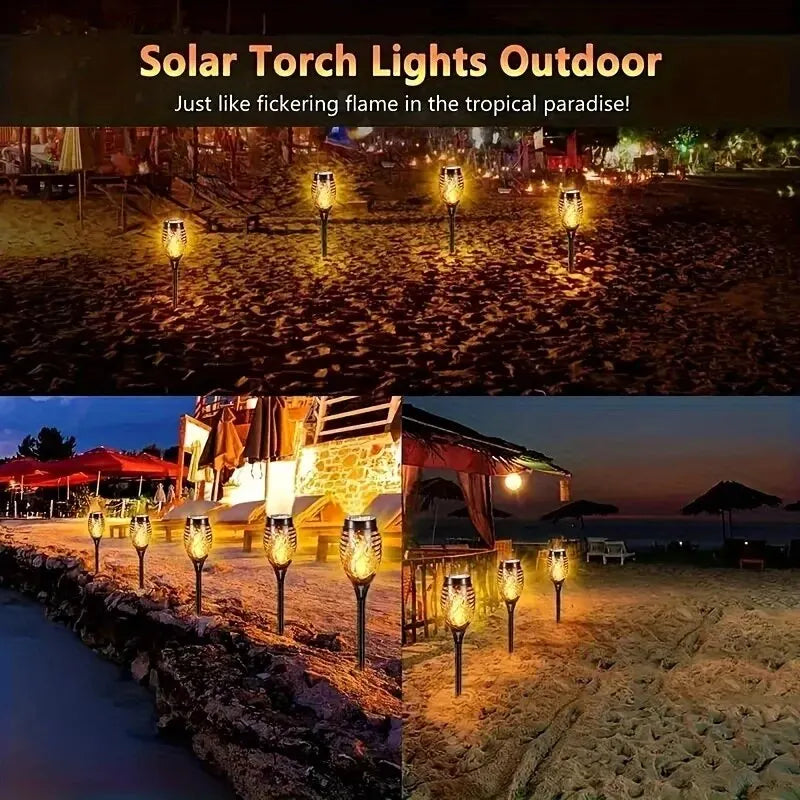 Solar Flame Outdoor Garden Lamp