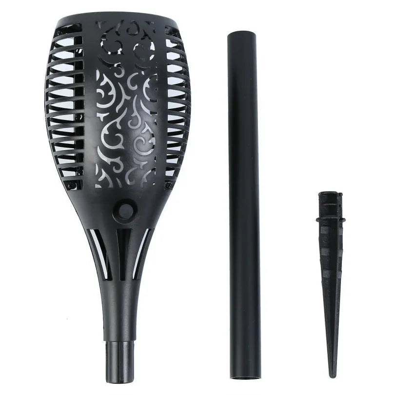 LED Solar Flame Torch Light