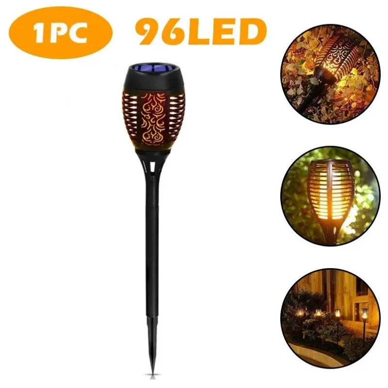 Solar Flame Outdoor Garden Lamp