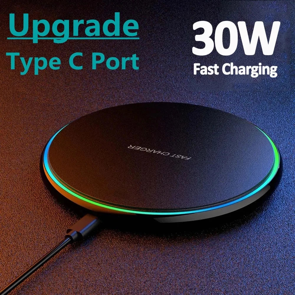 Fast Wireless Charger Pad – 30W Max Output