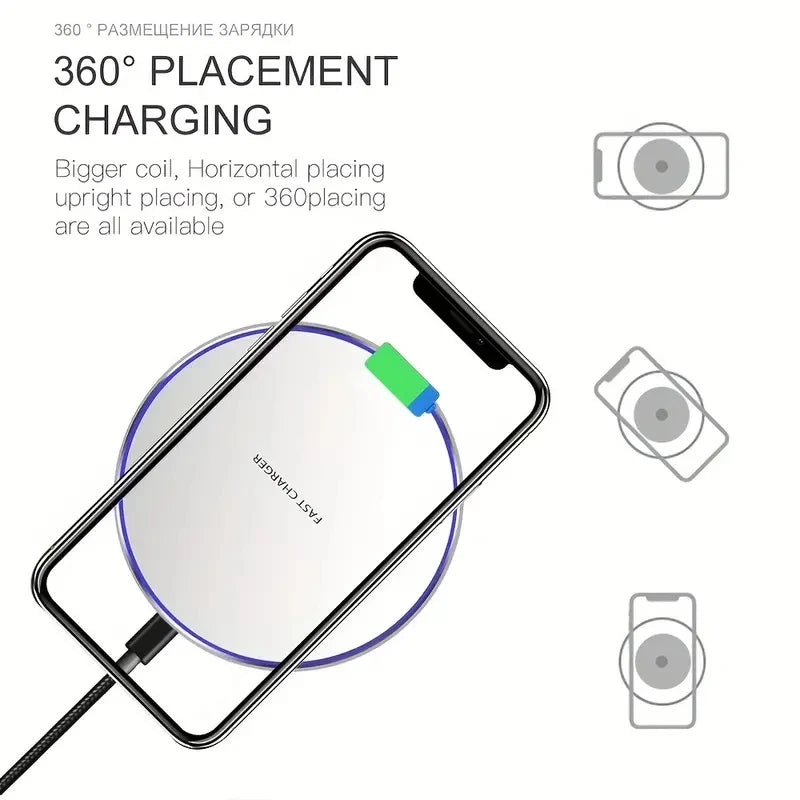 Fast Wireless Charger Pad – 30W Max Output